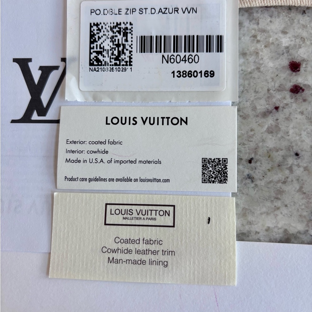 Louis Vuitton Double Zip Pochette Damier Azur - Picture 13 of 16